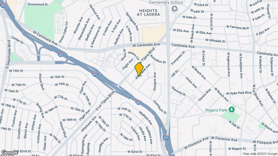 7100 Kittyhawk Ave Map and Location Details