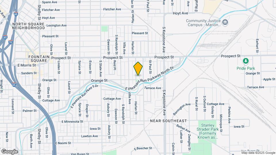 1227 Harlan St Map and Location Details