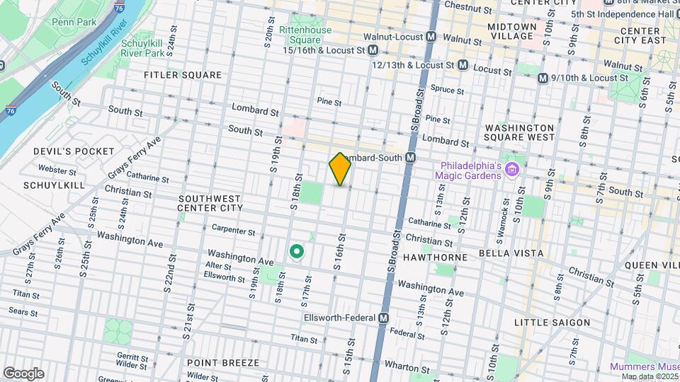1618 Fitzwater St Map and Location Details