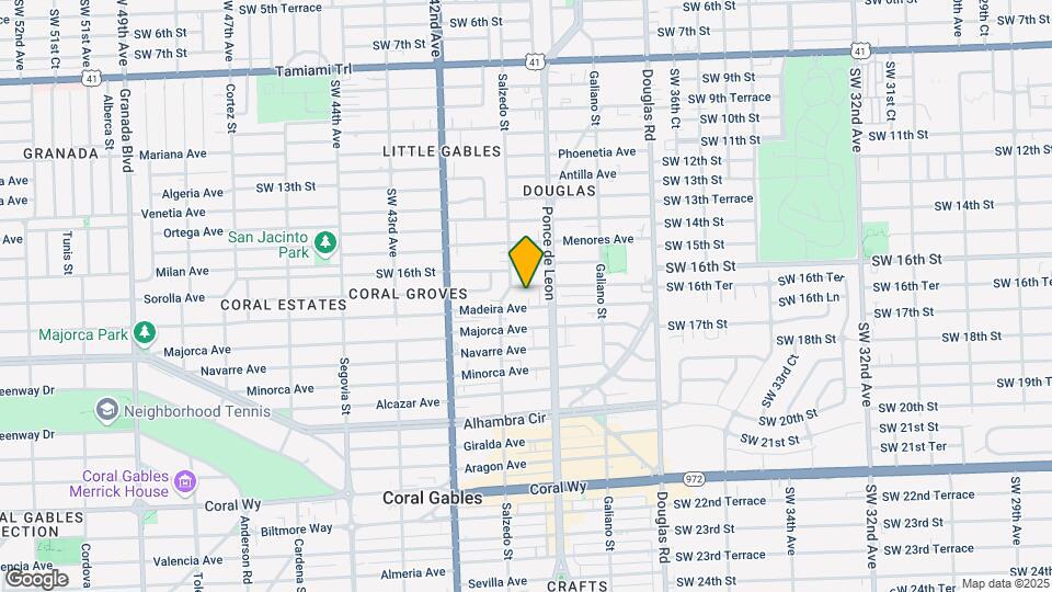 222 Zamora Ave Map and Location Details