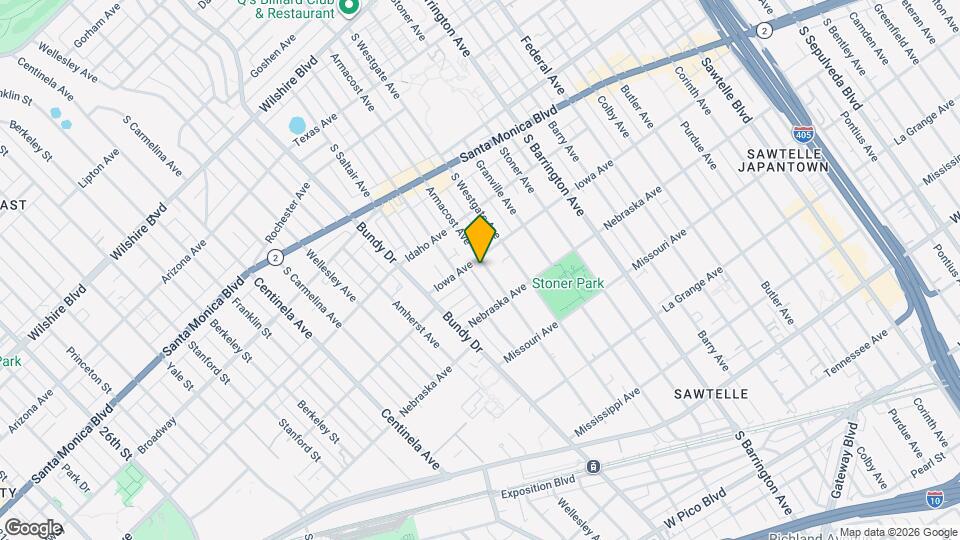 1715 Armacost Ave Map and Location Details