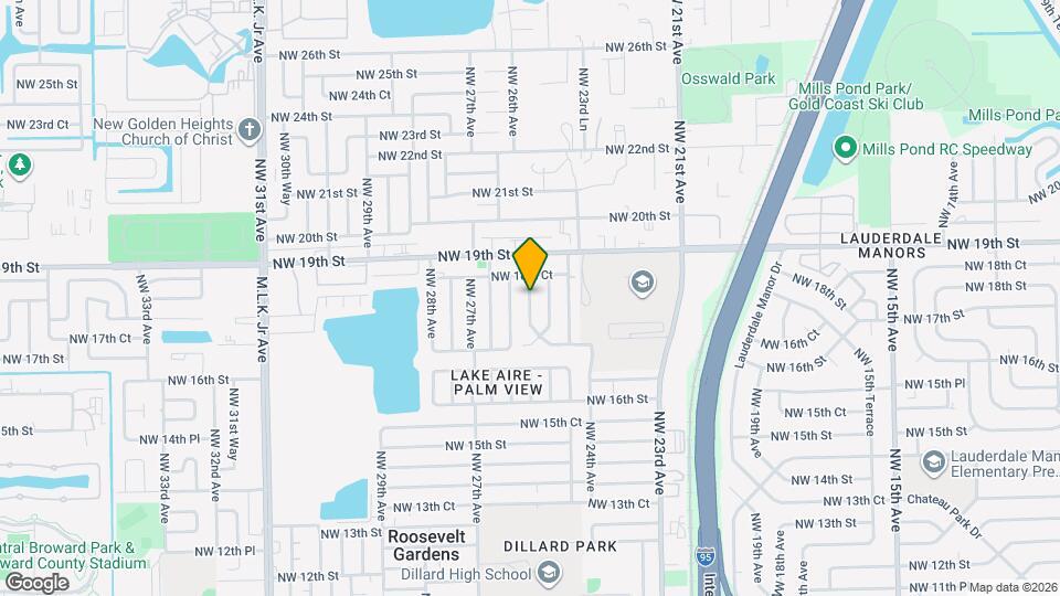 1816 NW 25th Ter Map and Location Details
