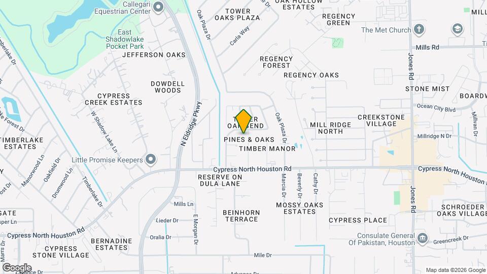 12415 Pine Glen Ln Map and Location Details