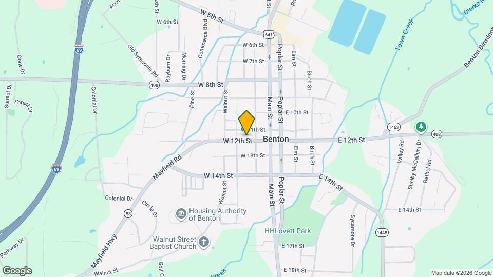 208 W 12th St Map and Location Details