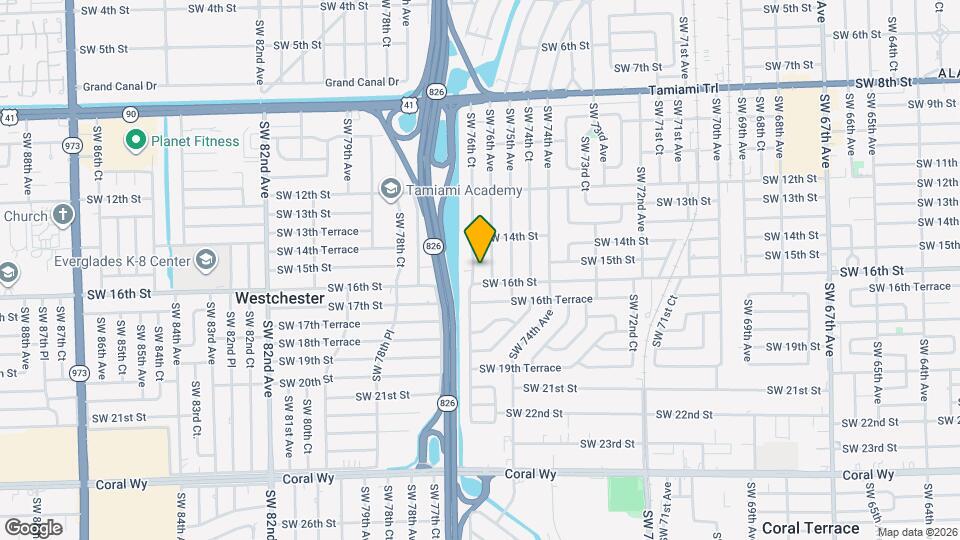 1525 SW 76th Ct Map and Location Details