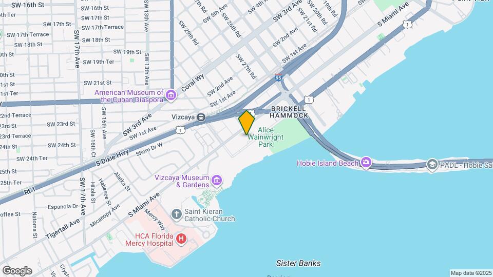 3020 Brickell Ave Mapa y Detalles de la Ubicación