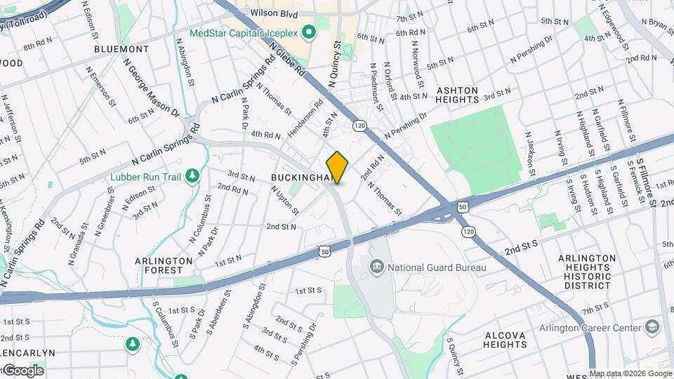 235 N George Mason Dr Map and Location Details