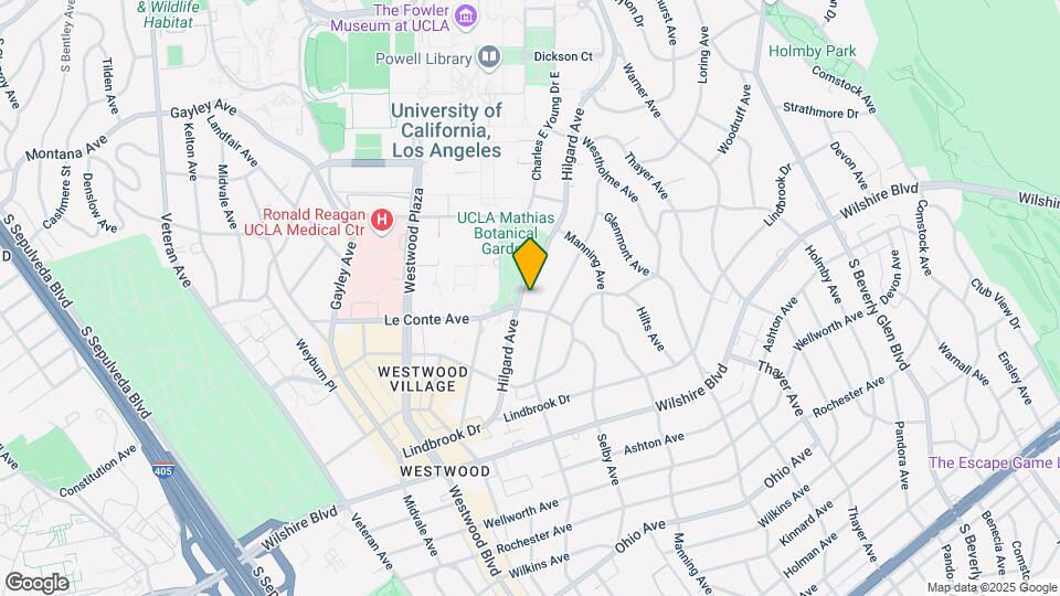 888 Hilgard Furnished Apartments Map and Location Details