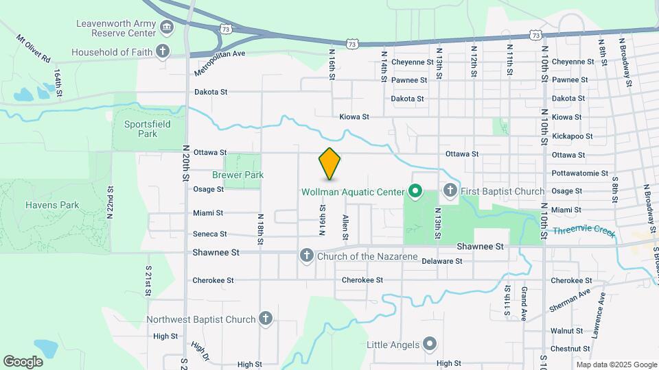 1520 Osage St Map and Location Details