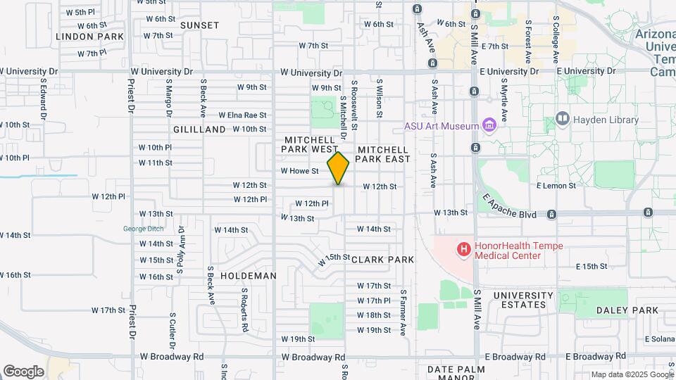 625 W 12th St Map and Location Details