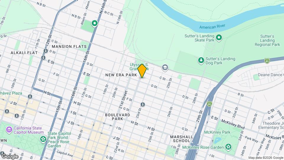 327 22nd St Map and Location Details
