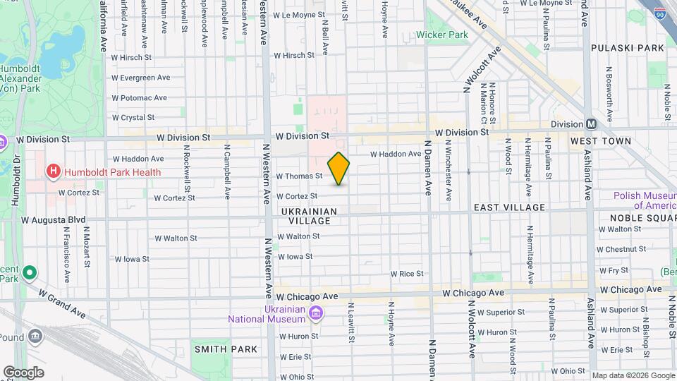 2214 W Cortez St, Unit 1 Map and Location Details