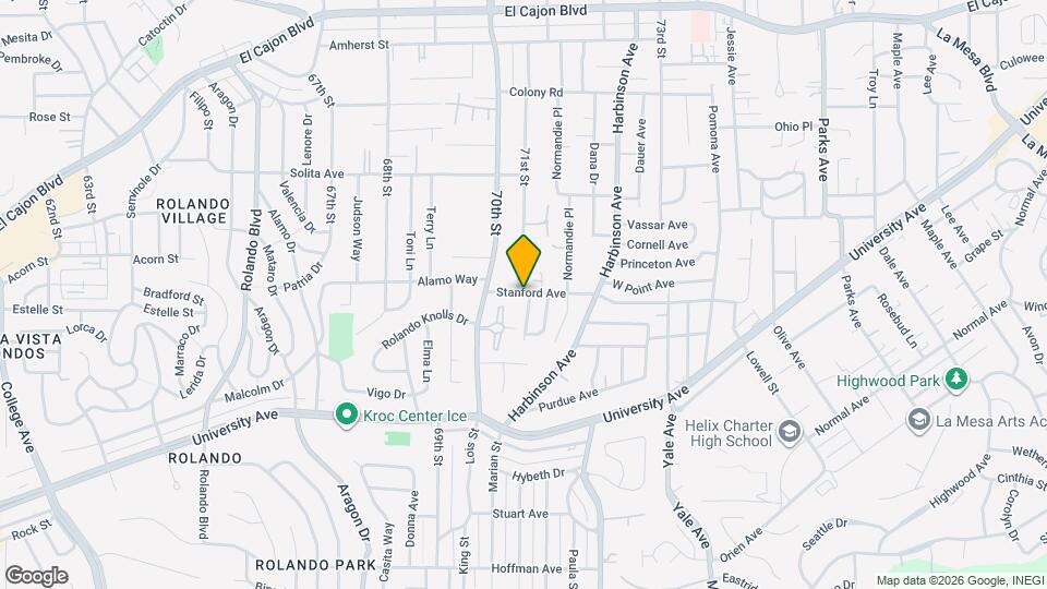 7059 Stanford Ave Map and Location Details