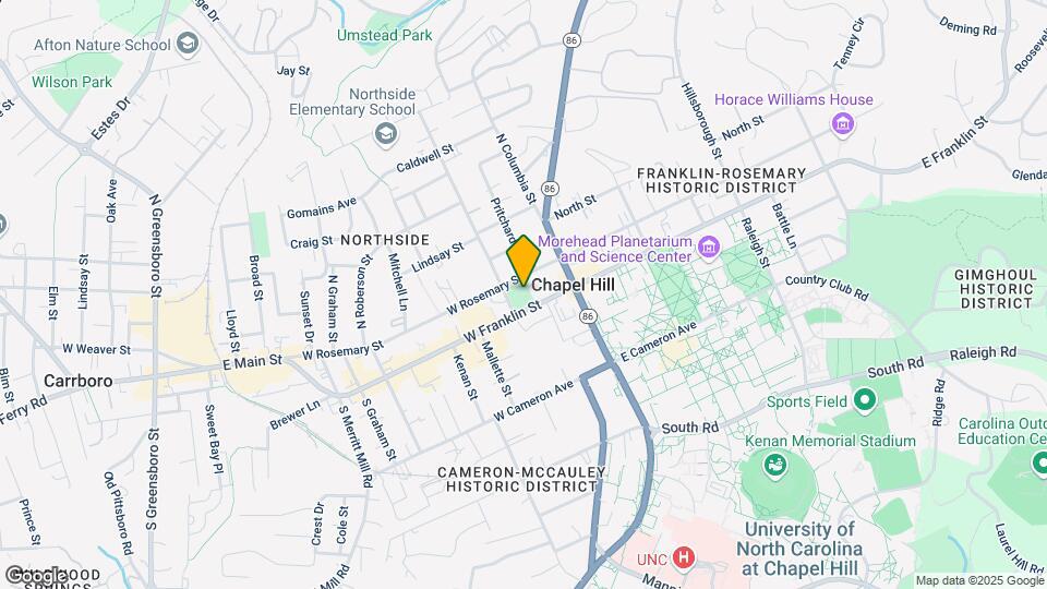 140 W Franklin St, Unit 712 Mapa y Detalles de la Ubicación