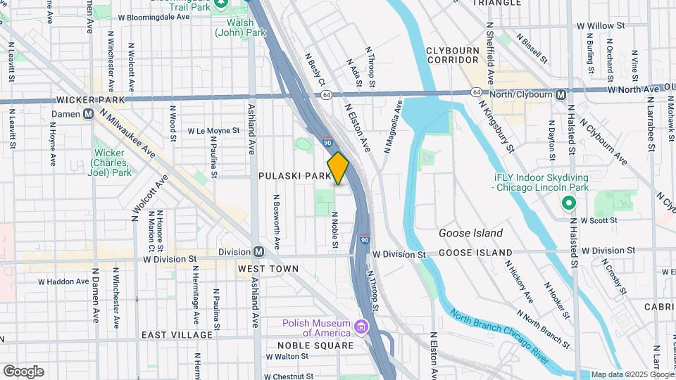 1372 W Evergreen Ave Map and Location Details