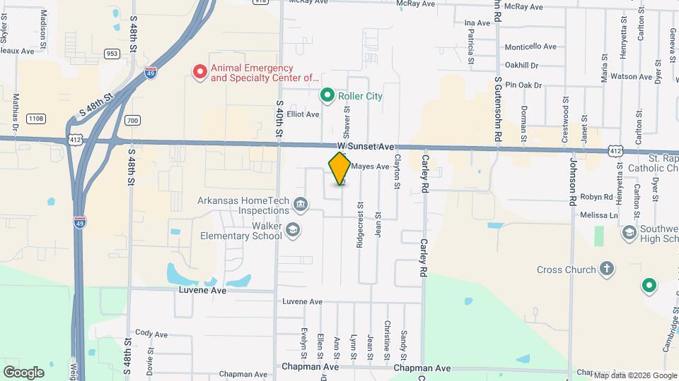 1406 Willard St Map and Location Details