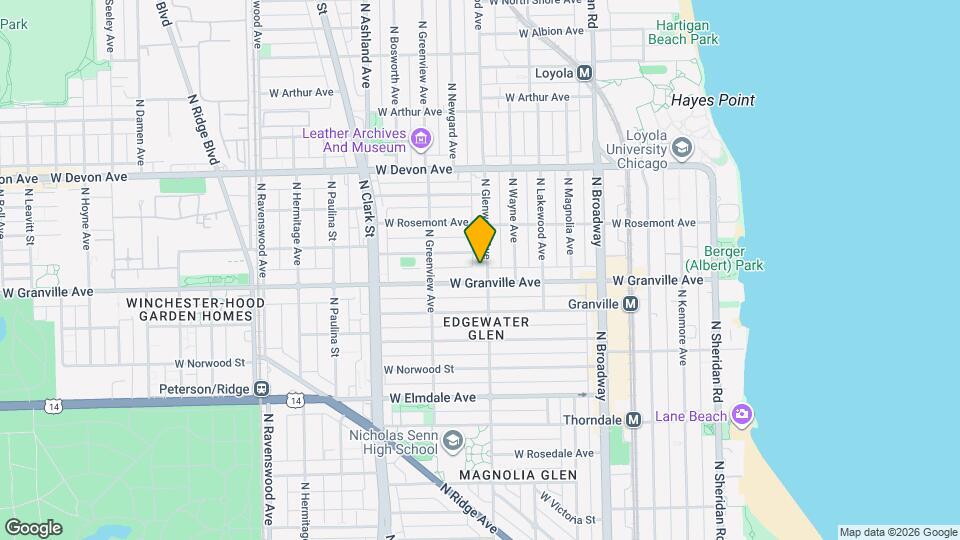 6209 N Glenwood Ave Map and Location Details