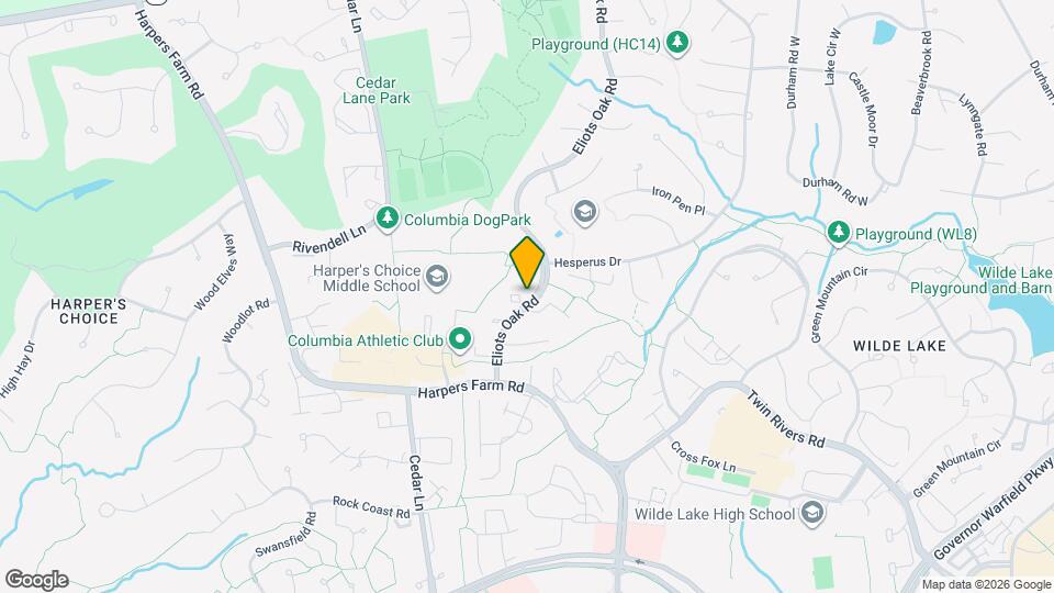 5312 Eliots Oak Rd Map and Location Details