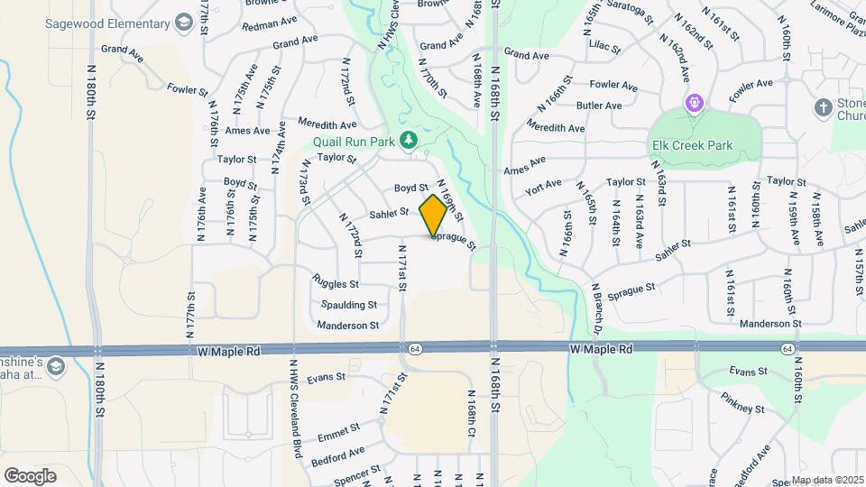 17013 Sprague St Map and Location Details