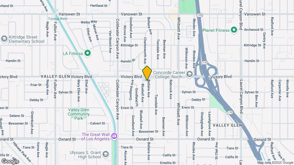 6337 Bellaire Ave Map and Location Details