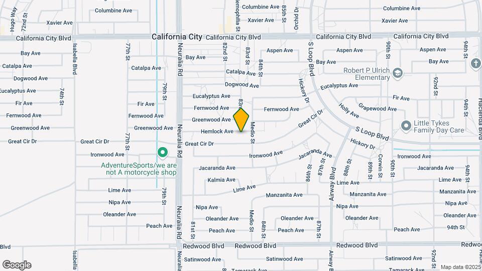 8248 Hemlock Ave Map and Location Details