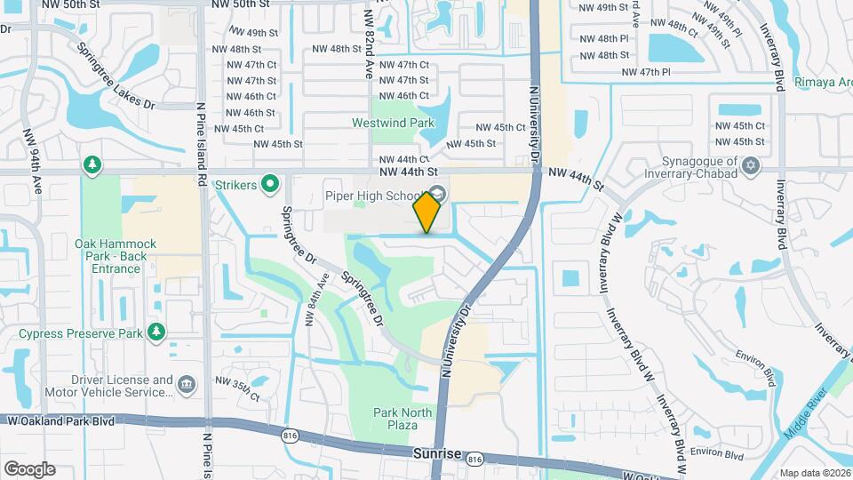 7943 NW 41 Ct Map and Location Details