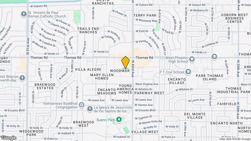 2658 N 43rd Ave Map and Location Details