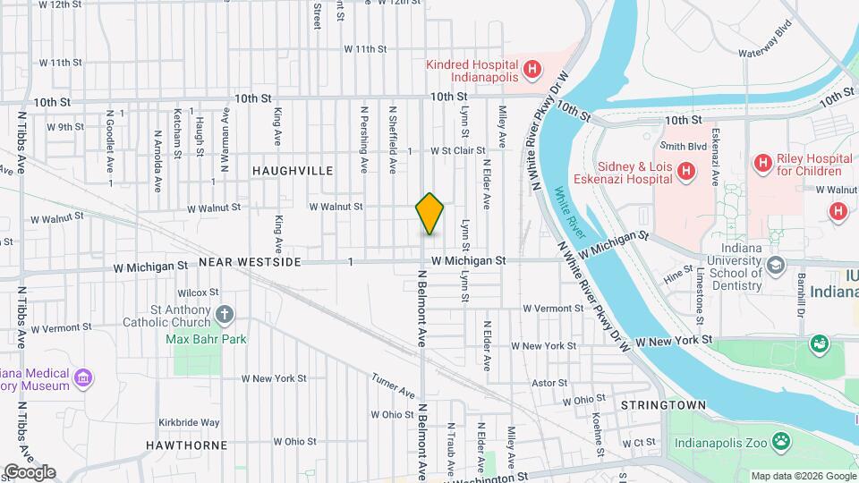 525 N Belmont Ave Map and Location Details