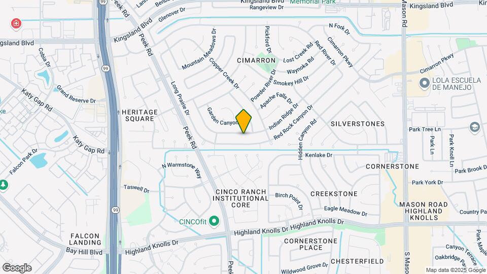 22735 Indian Ridge Dr Map and Location Details