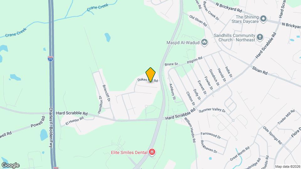 535 Mansfield Lane Map and Location Details