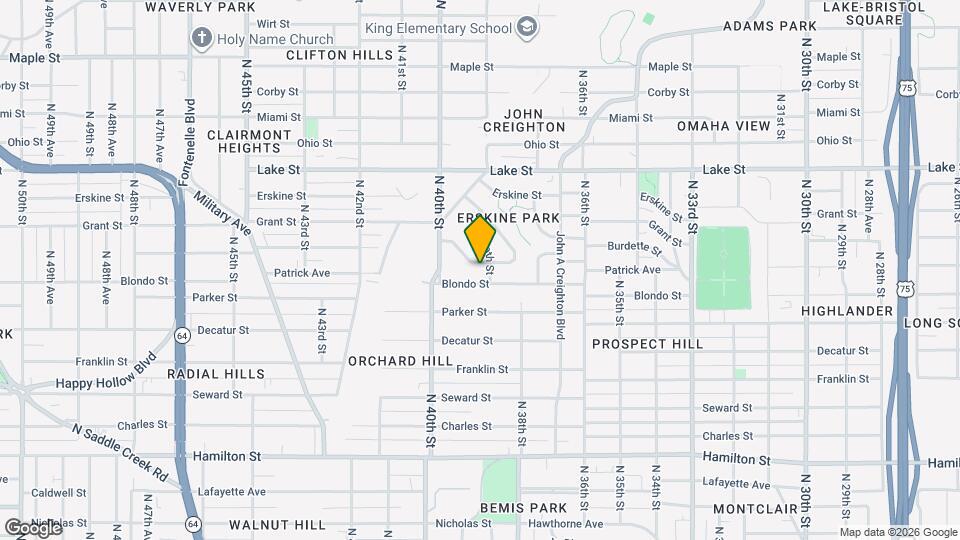 3905 Burdette St Map and Location Details