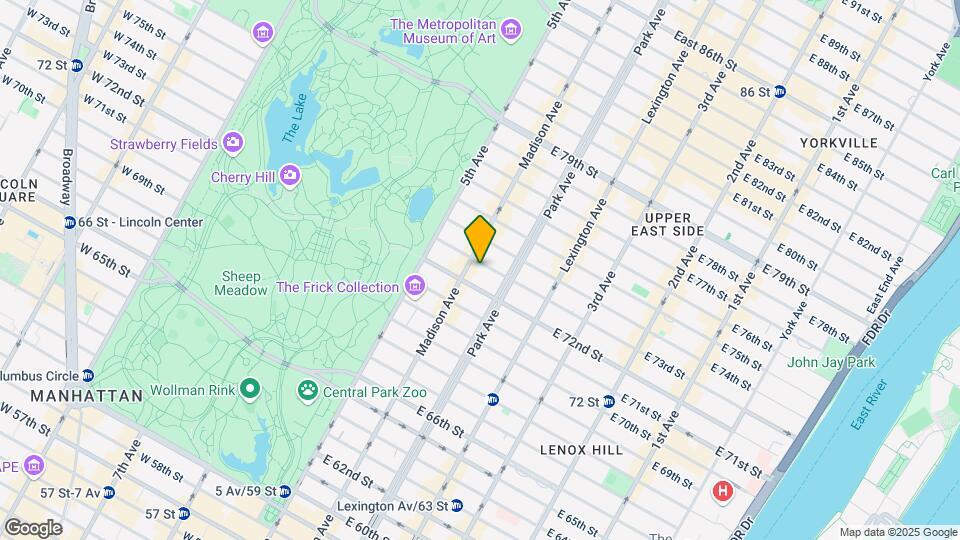 40 E 73rd St Map and Location Details