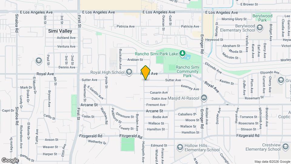 1340 Hudspeth St, Unit 1340 #C Mapa y Detalles de la Ubicación