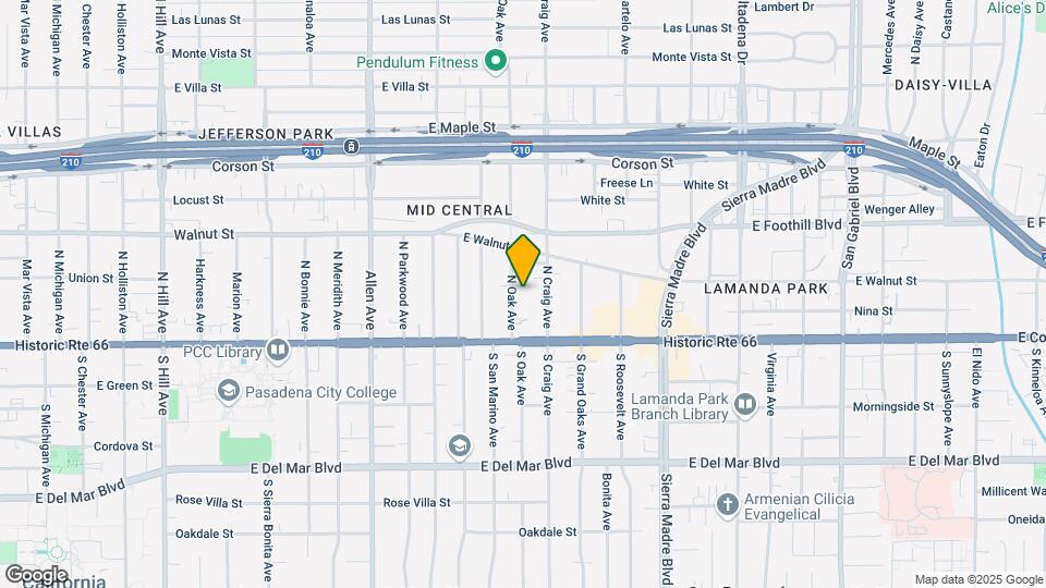 82 N Oak Ave Mapa y Detalles de la Ubicación