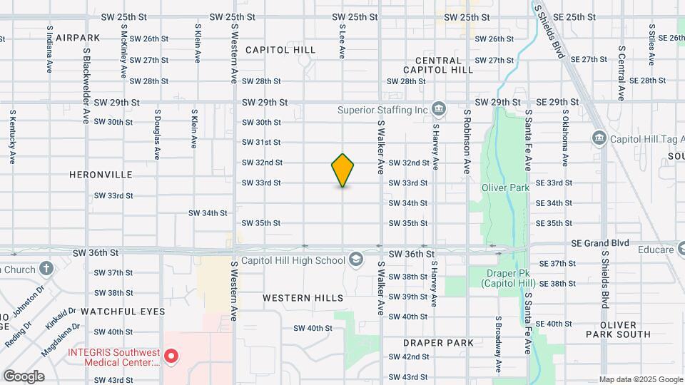 3407 S Lee Ave Map and Location Details