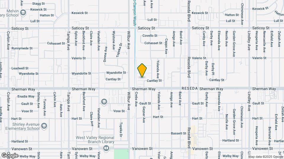 18807 Cantlay St Map and Location Details