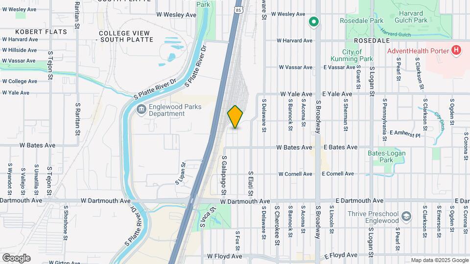 2847 S Fox St Map and Location Details