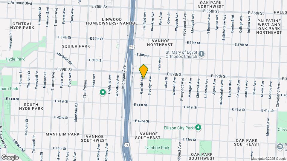 3921 Garfield Ave Map and Location Details