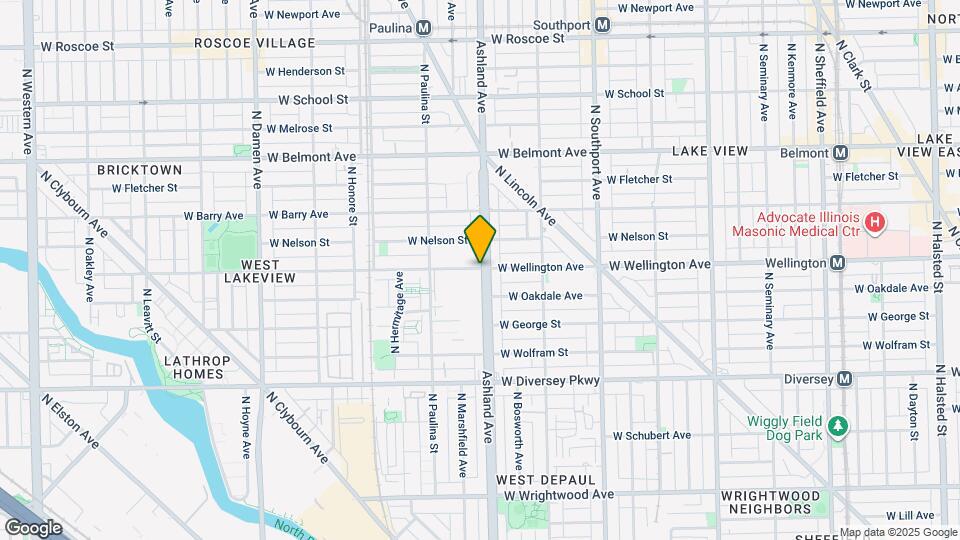 631 W Wellington Ave Map and Location Details