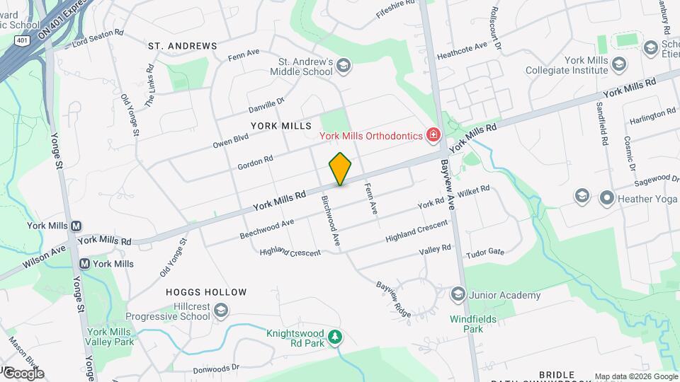 191 York Mills Rd Map and Location Details