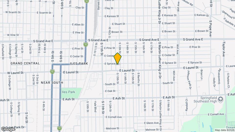 1708 S Loveland Ave Map and Location Details