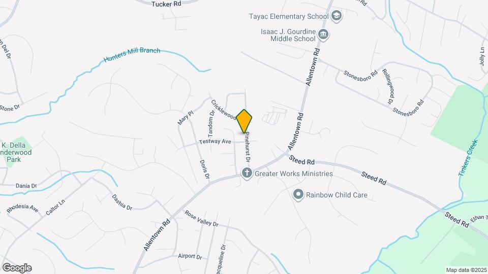 9109 Pinehurst Dr Map and Location Details