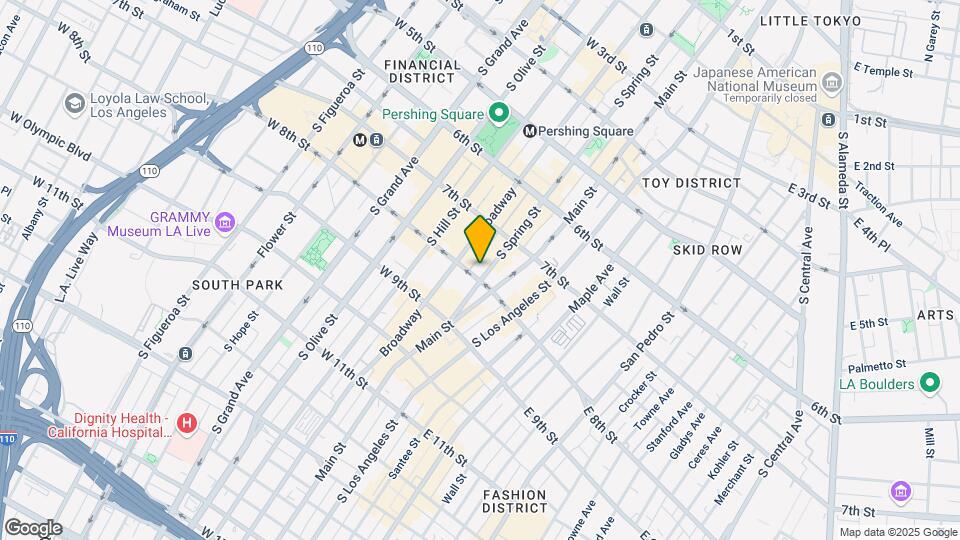 Sentral DTLA Map and Location Details