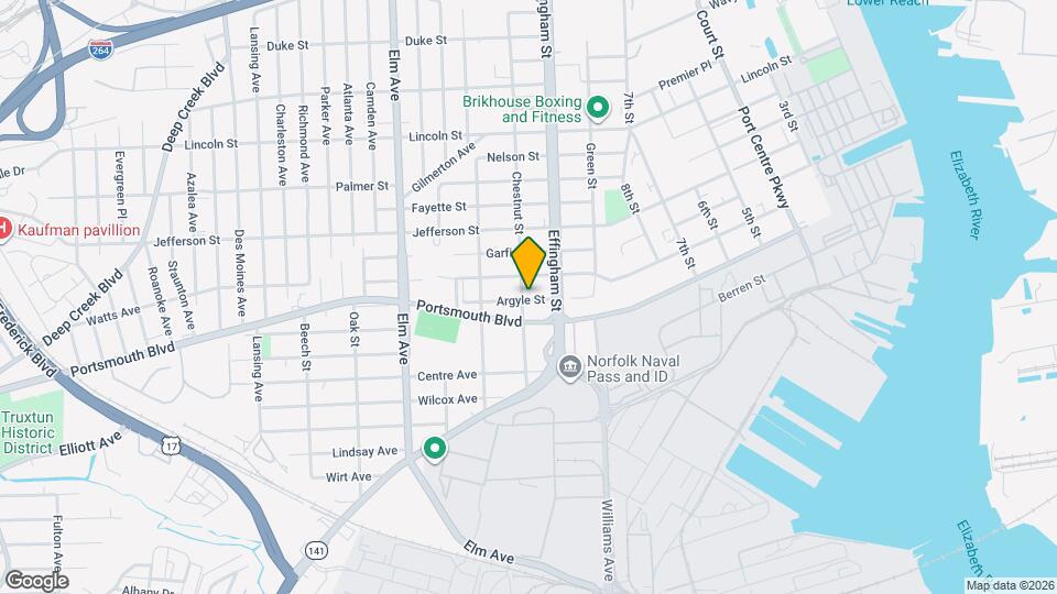 2517 Chestnut St Map and Location Details