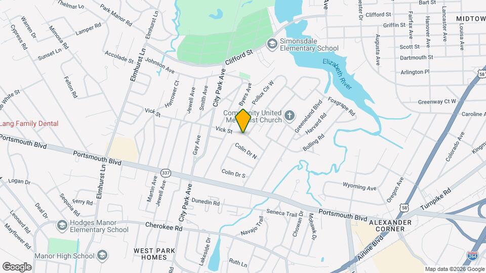 4817 Vick St Map and Location Details