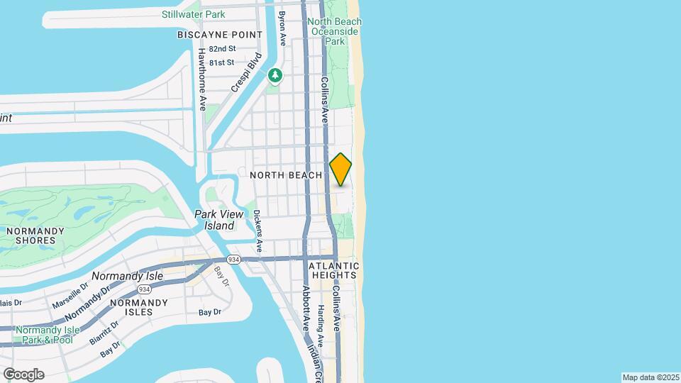 Ocean Front Apartments Map and Location Details