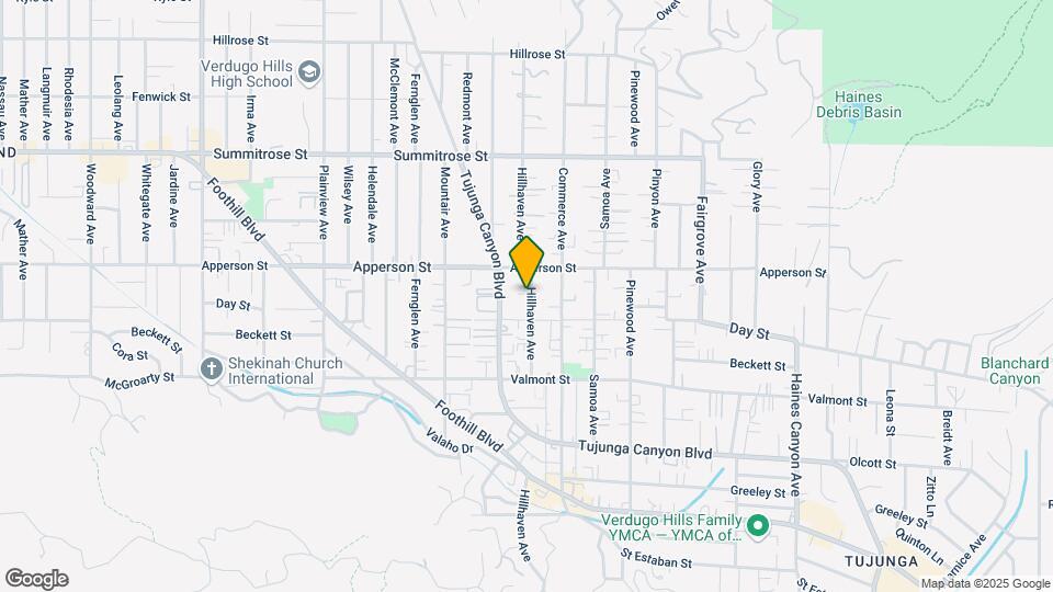 10229-10233 Hillhaven Ave Mapa y Detalles de la Ubicación