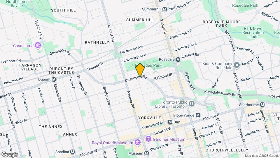 133 Hazelton Ave Map and Location Details