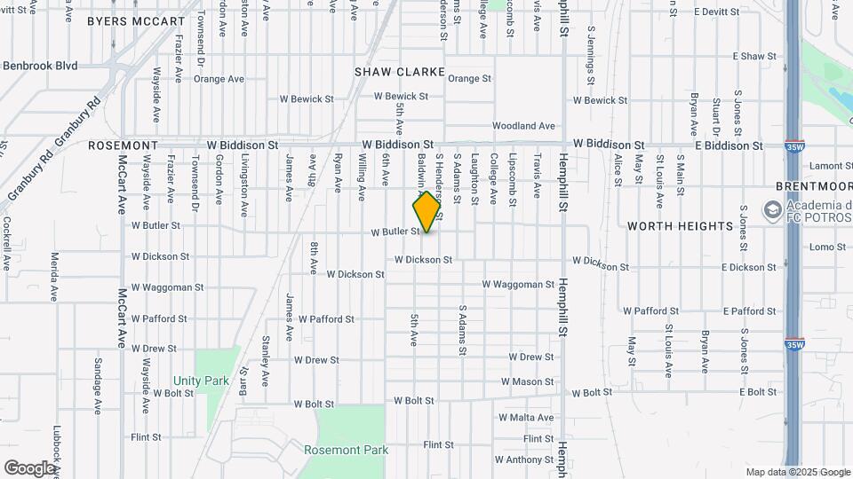 3709 Baldwin Ave Map and Location Details