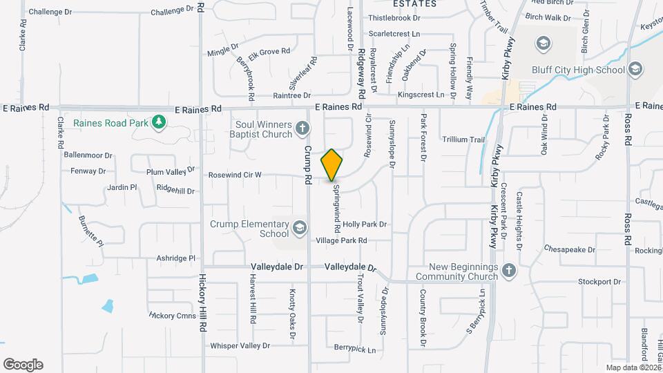 4311 Springwind Rd Map and Location Details